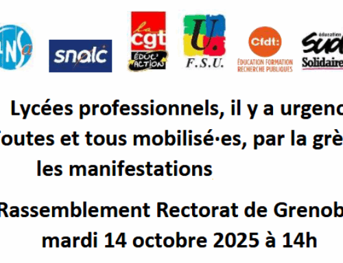Grève voie pro